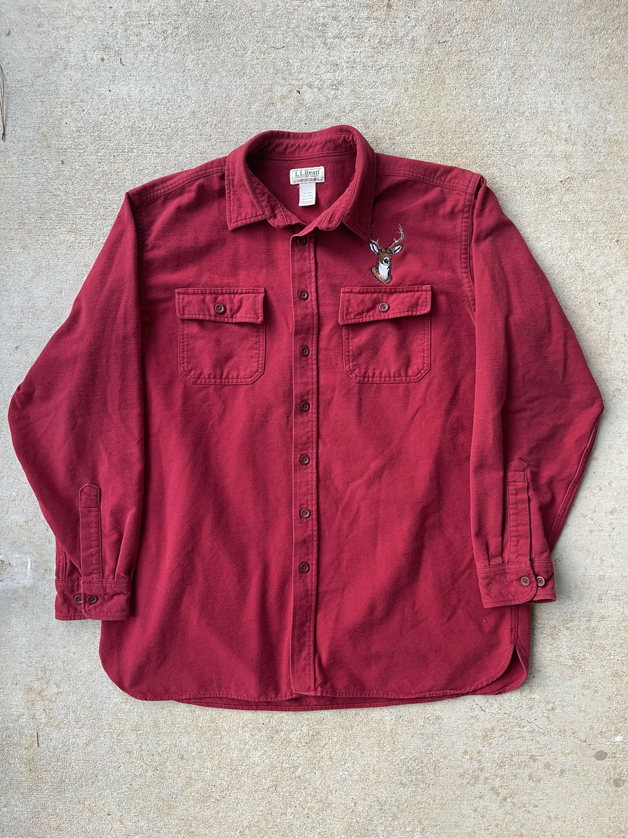 L.L. Bean Deer Embroidered Chamois Shirt (XL-Tall) – Camoretro