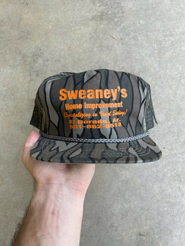 Vintage Sweaney’s Home Improvement Treebark Camo Hat