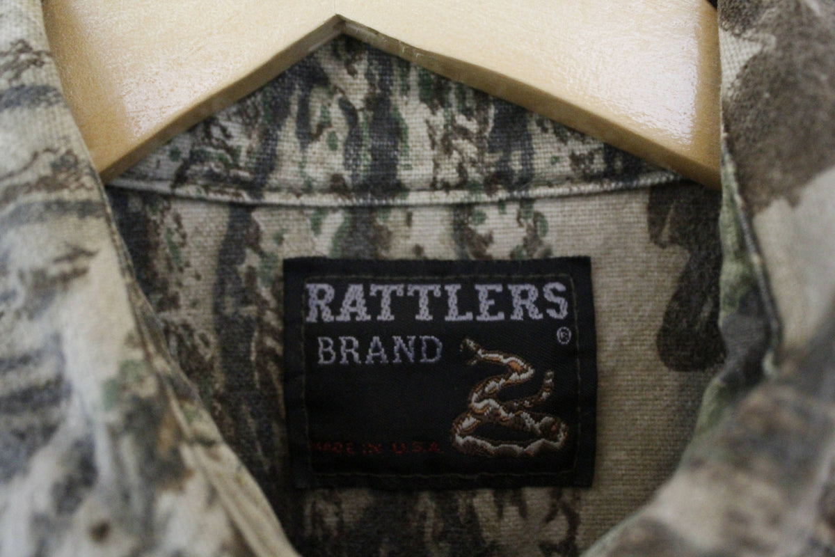 Vintage Rattlers Brand Chamois Realtree Long Sleeve Shirt