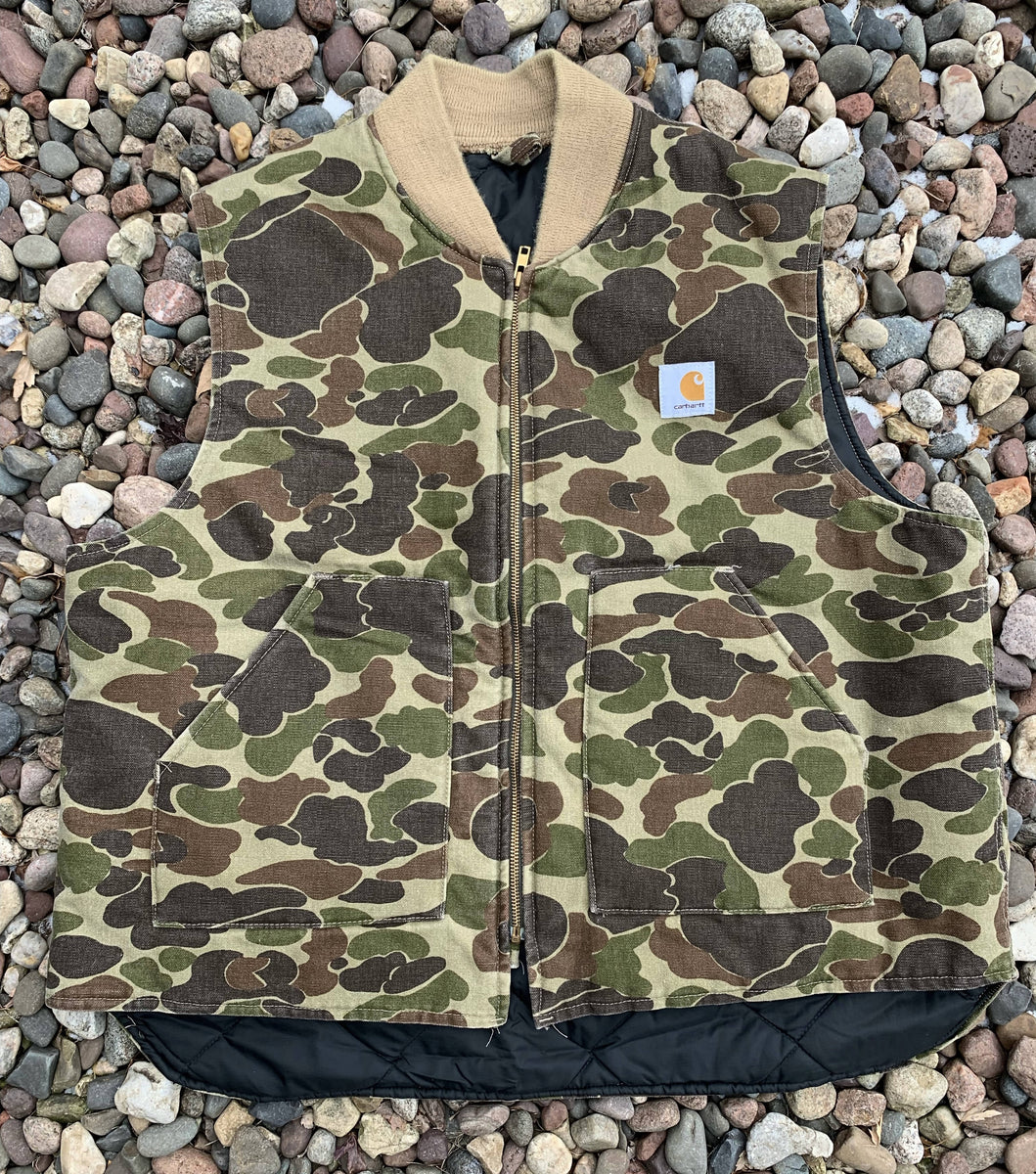 Vintage Carhartt Camo Insulated Vest XXL Made In USA – Camoretro Vintage Carhartt Camo Insulated Vest XXL Made In USA – Camoretro