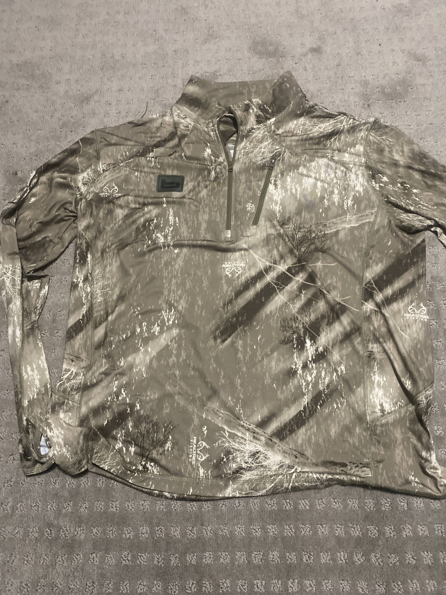 Banded Performance Fishing Quarter zip Camoretro