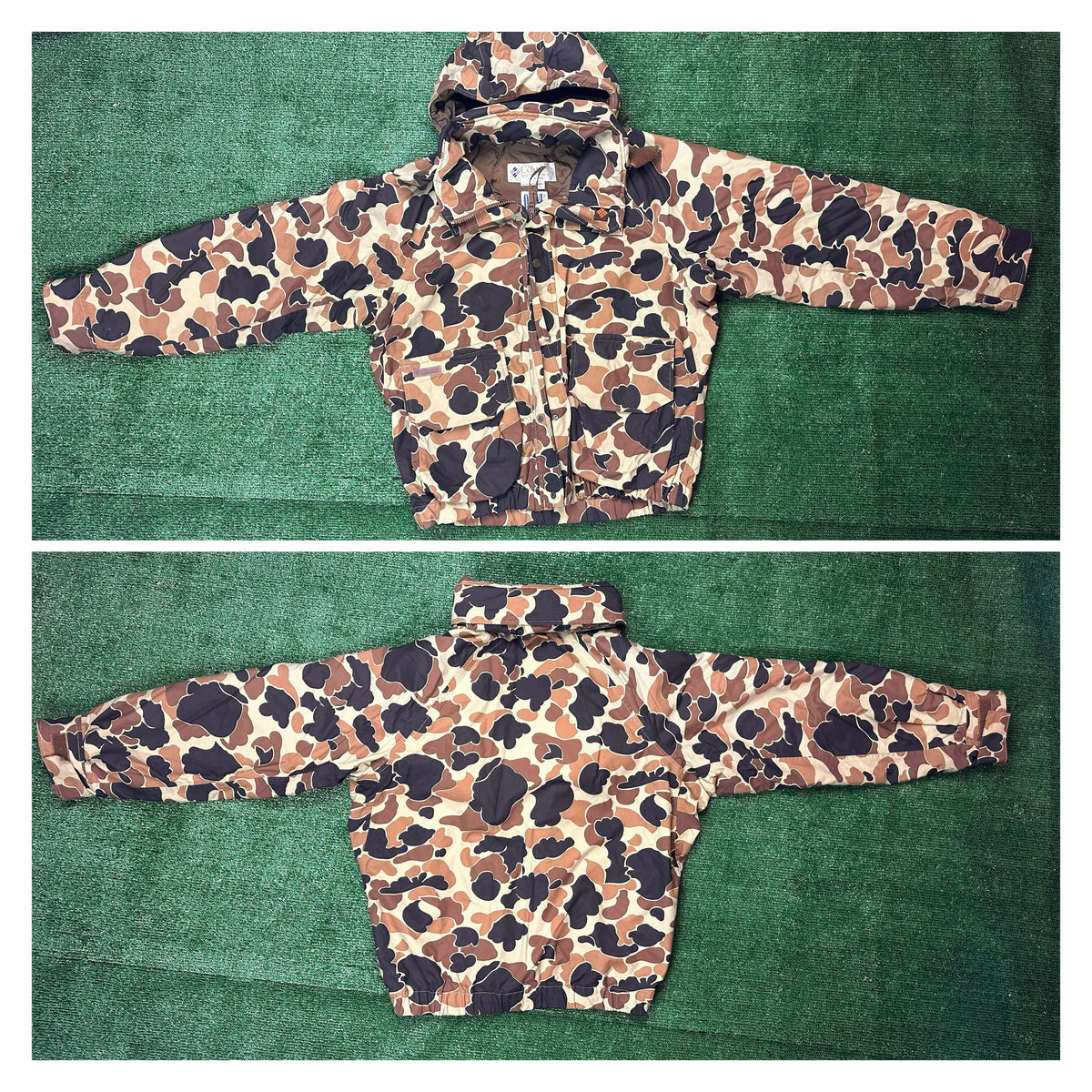 Vintage Columbia Omni Tech 3 -in-1 Camo Coat Jacket with Hood Made