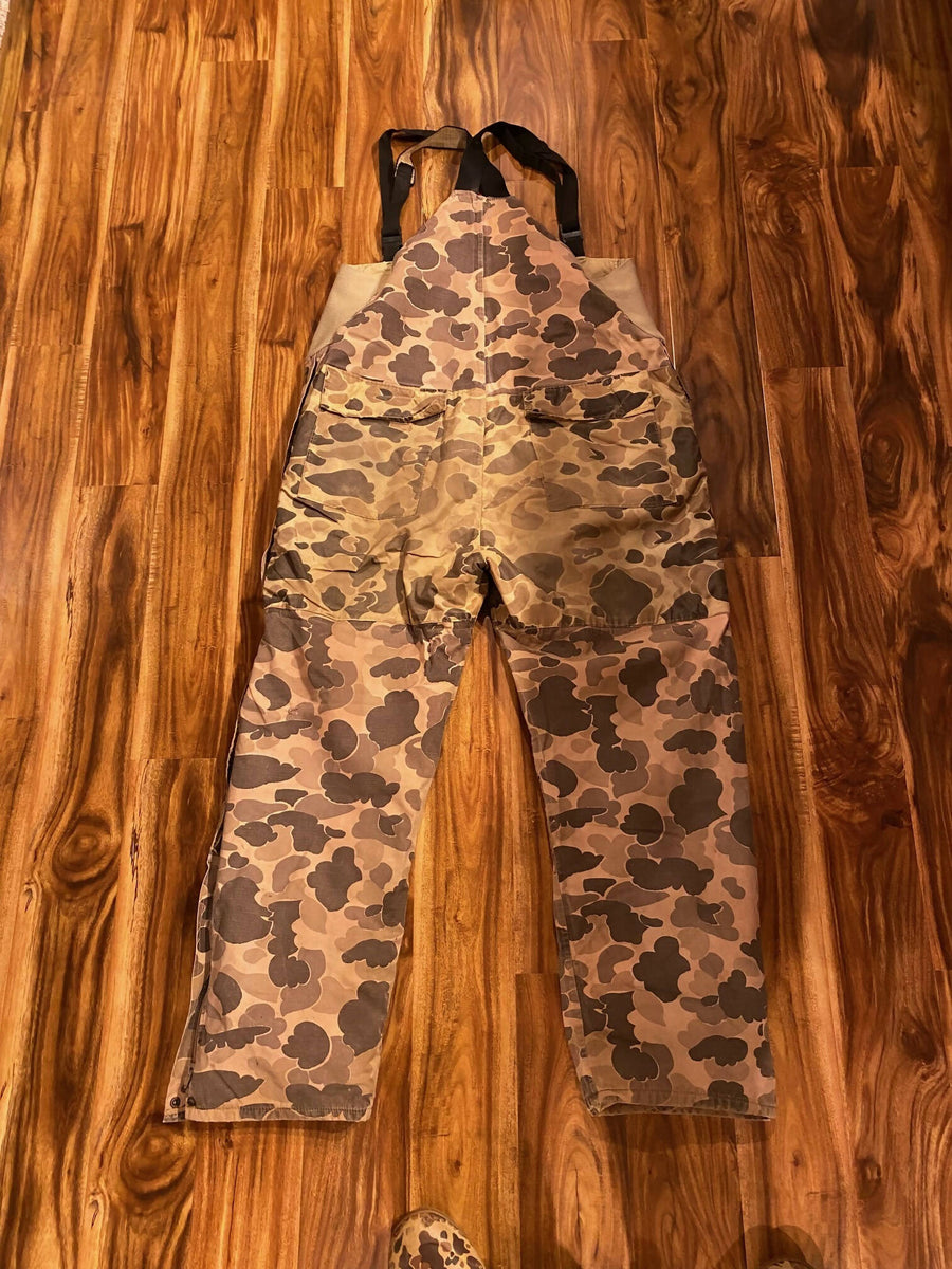 90’s Columbia Old Schoo Camo Bibs (L/XL) Camoretro