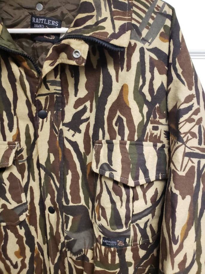 Buy Vintage 60s Rattlers Brand Duck Camo Hunter Overshirt Jacket