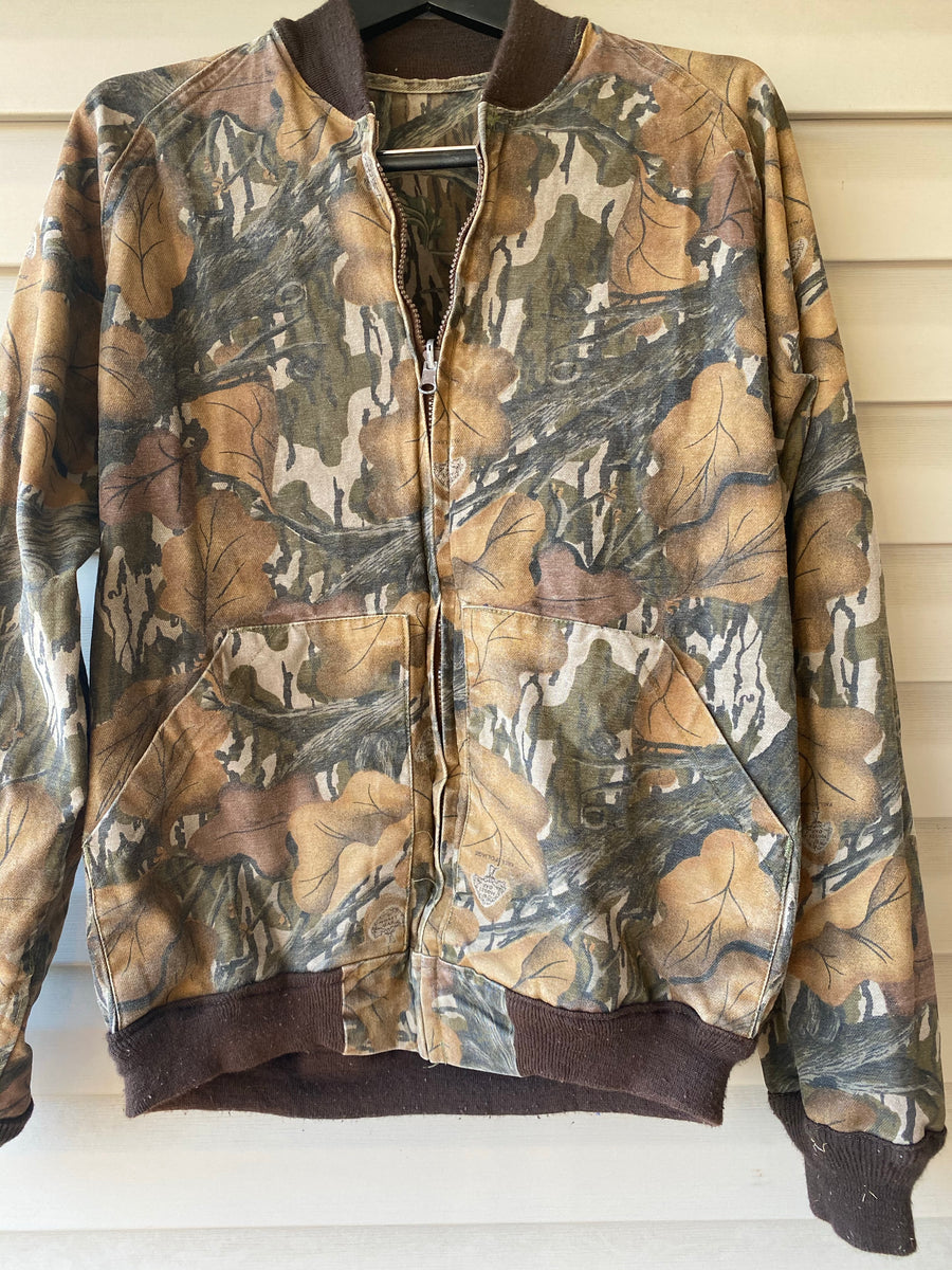 Mossy Oak Reversible Bomber Jacket (L) Camoretro