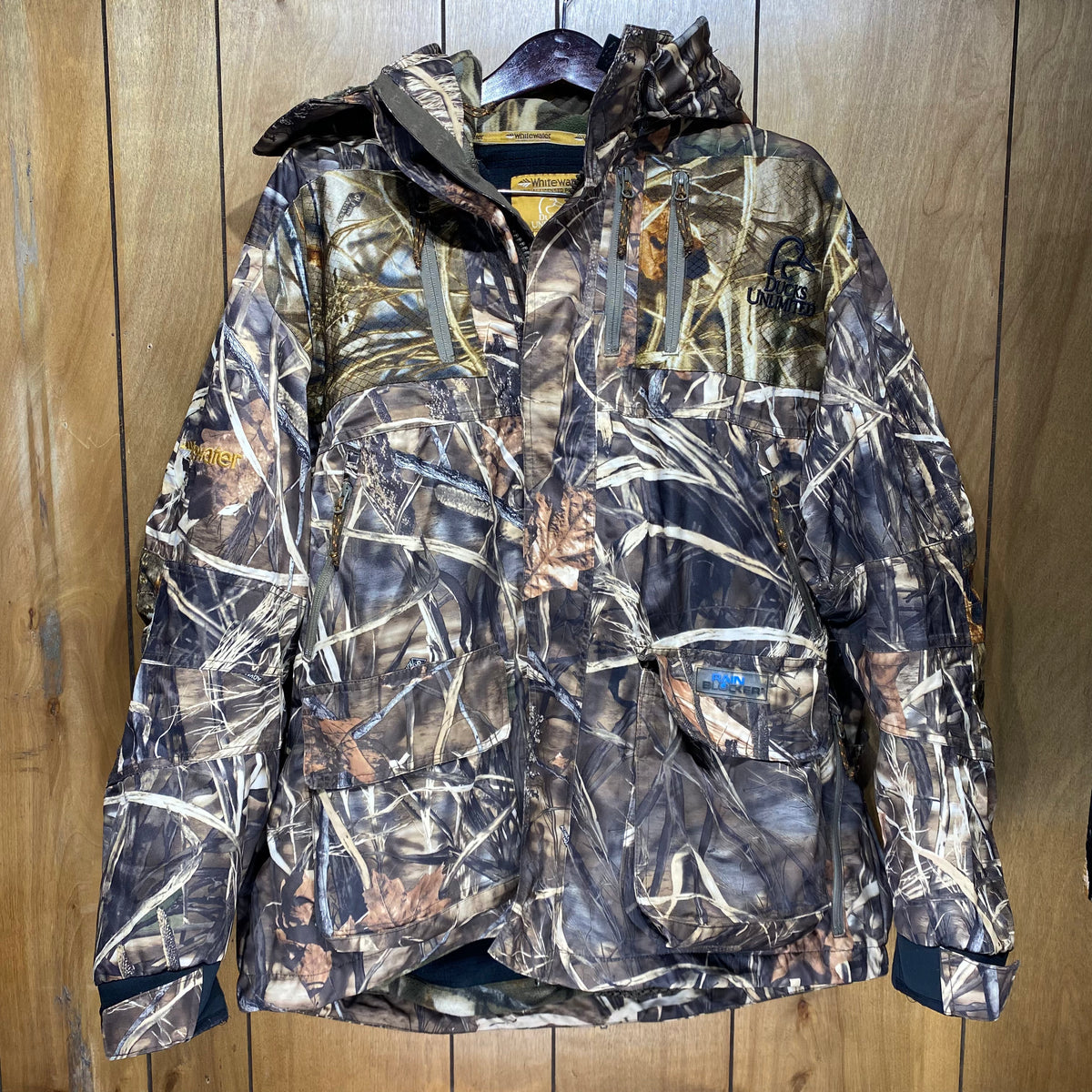 Whitewater Ducks Unlimited Realtree Max 4 HD Jacket XL Camoretro
