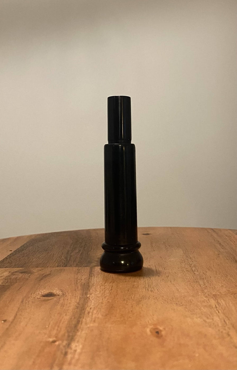Red-Label Cut-Down Threaded Keyhole Duck call in Flat Black with