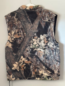 00’s H.S. Strut Mossy Oak Break Up Quilted Fleece Vest (L)