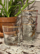 Load image into Gallery viewer, Gold Rimmed Mallard/Wood Duck/ Black Duck Glass Set (4)