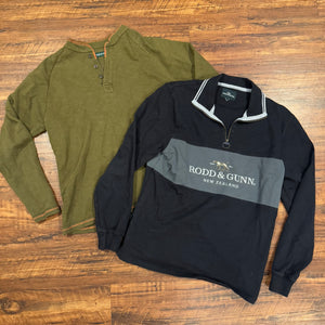 Orvis Henley / Rodd & Gunn Pullover (M)