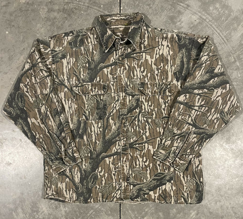 90’s Mossy Oak Treestand Denim Button Down (XL) 🇺🇸