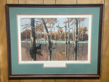 Load image into Gallery viewer, 1992 Arkansas Ducks Unlimited Sponsor Print “Overflow at Bayou Meto” by Phillip Crowe (31.25”x24.5”)