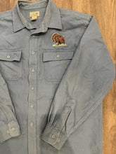 Load image into Gallery viewer, Vintage Turkey Embroidered Chamois Shirt (L)