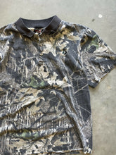 Load image into Gallery viewer, Vintage Mossy Oak Breakup Camo Polo Shirt (S)