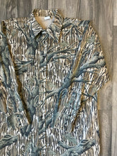 Load image into Gallery viewer, Vintage Lapco Mossy Oak Treestand Camo Snap Button Shirt (XL)