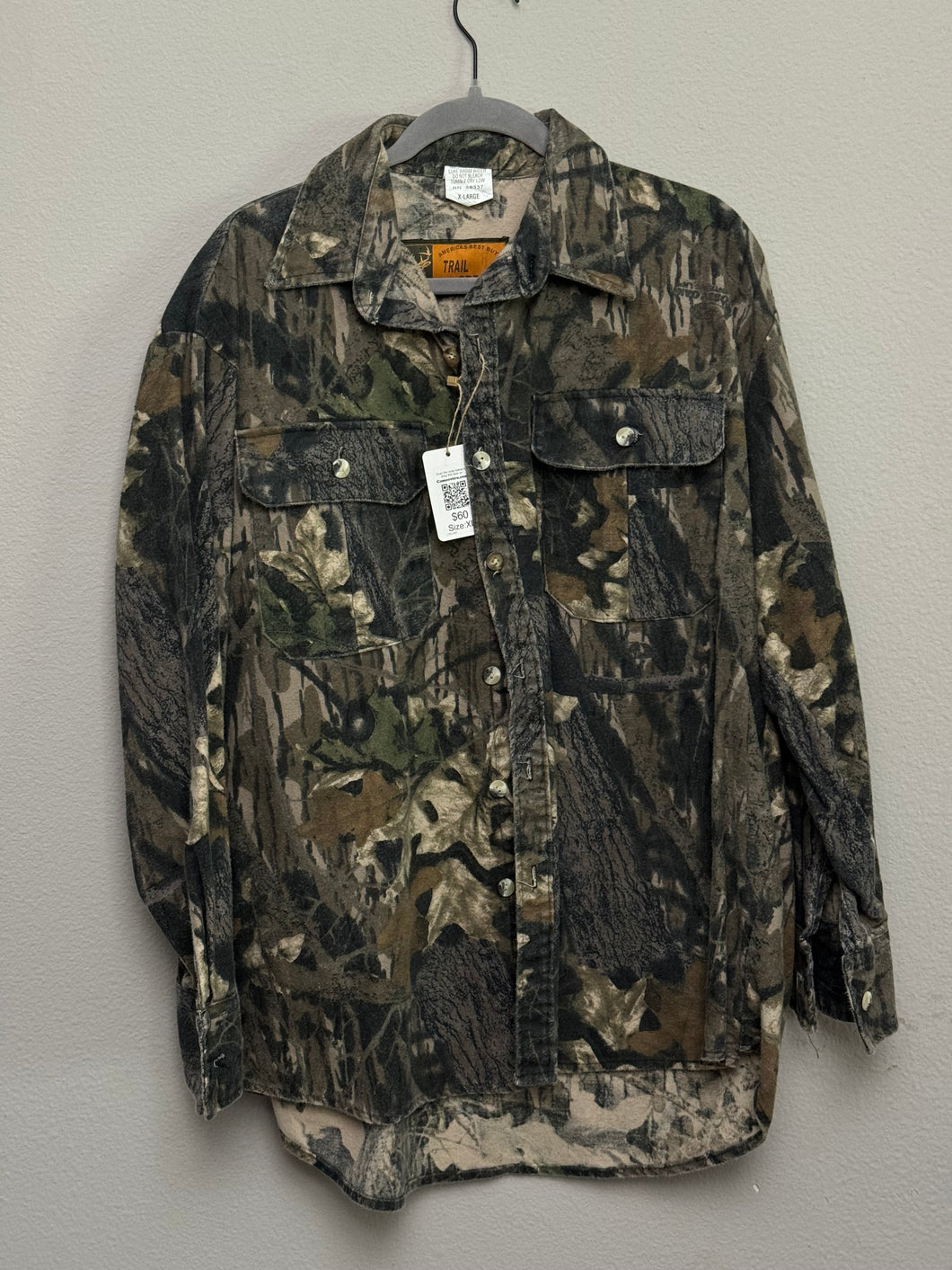 00’s Trail Crest Mossy Oak Break Up Shirt (XL)