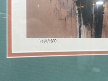 Load image into Gallery viewer, 1992 Arkansas Ducks Unlimited Sponsor Print “Overflow at Bayou Meto” by Phillip Crowe (31.25”x24.5”)