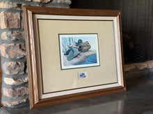 Load image into Gallery viewer, 1987 Ducks Unlimited Michigan Dietmar Framed Stamp and Signed Print #78/150 (25”x21”)