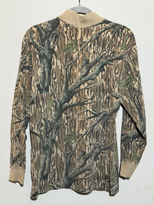 90’s Mossy Oak Mock Turtleneck Shirt (M) 🇺🇸