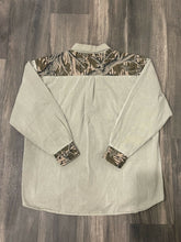 Load image into Gallery viewer, 1990’s Scottish Greys Mossy Oak Treestand Camo Button-Up Shirt (L)