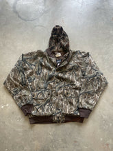 Load image into Gallery viewer, Vintage Cabela’s Mossy Oak Treestand Camo Hooded Jacket (XL)