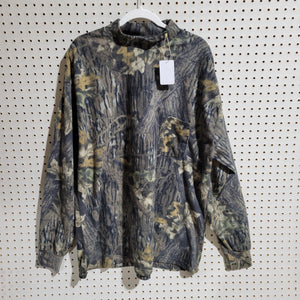 90's Sasquatch Mossy Oak Breakup (2nd Gen) Polar Fleece Mock Turtleneck Shirt (XXL) 🇺🇸