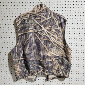 90's Mossy Oak Shadowgrass Sasquatch Fleece Vest (L)🇺🇸
