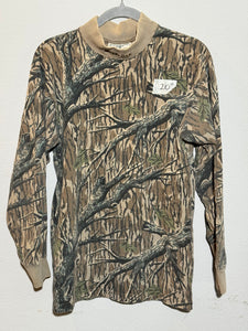 90’s Mossy Oak Mock Turtleneck Shirt (M) 🇺🇸