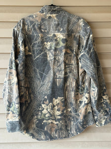 90’s Rattlers Mossy Oak Break Up Chamois Shirt (L) 🇺🇸