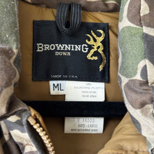 Load image into Gallery viewer, 80’s Browning Old School Camo Goose Down Jacket (M/L) 🇺🇸