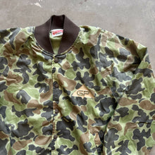 Load image into Gallery viewer, Vintage Woodland Camo GP Bomber Jacket (L)