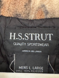 00’s H.S. Strut Mossy Oak Break Up Quilted Fleece Vest (L)