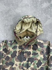 Vintage Duxbak Duck Camo Rain Jacket With Hood (M)