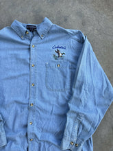 Load image into Gallery viewer, Vintage Cabela’s Embroidered Duck Chamios (XL)