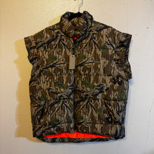 Load image into Gallery viewer, 00’s Browning Mossy Oak Treestand Reversible Blaze Orange Vest (L)