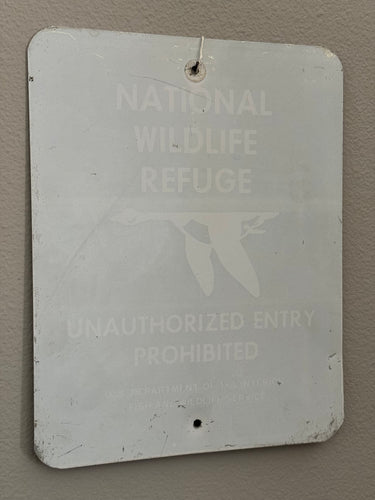 U.S. Dept of Interior National Wildlife Refuge Metal Sign (11”x14”)