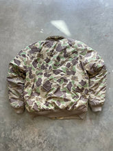 Load image into Gallery viewer, Vintage Cabela’s Duck Camo Puffer Jacket (L)