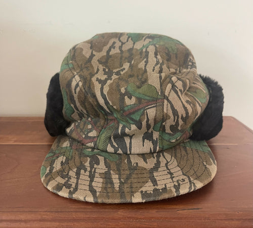 Mossy Oak Greenleaf Insulated Trapper Hat (M)