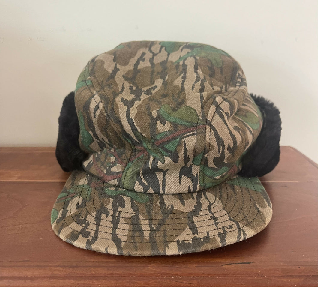 Mossy Oak Greenleaf Insulated Trapper Hat (M)