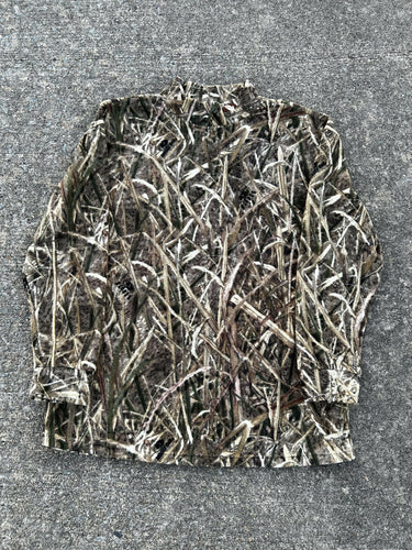 Reed Camo fleece pullover