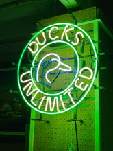 Load image into Gallery viewer, Ducks Unlimited Neon Sign (22”x22”)