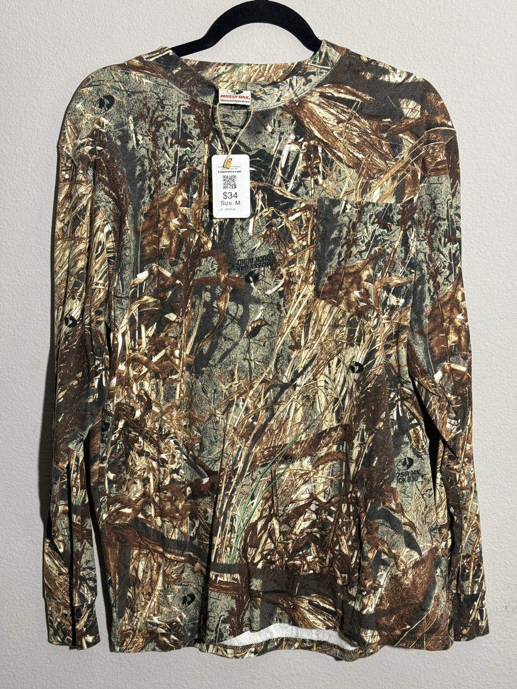 10’s Mossy Oak Duck Blind Pocket Shirt (M)