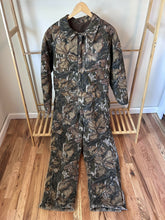 Load image into Gallery viewer, Mossy Oak Vintage 80’s Fall Foliage quilted lined thick insulated hunting Coveralls men’s Large made in USA