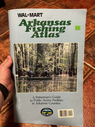 Vintage 80s Arkansas fishing atlas