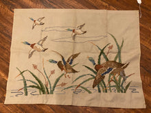 Load image into Gallery viewer, Handmade Mallard Cross Stitch (27.5”x35”)