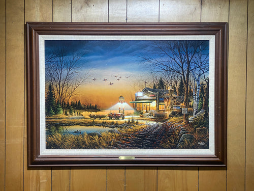 Holly Grove Ducks Unlimited Chapter “Welcome to Paradise” Terry Redlin Framed Print #329 (30.75”x42.75”)