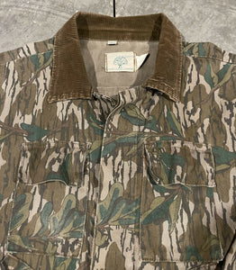 80’s Mossy Oak Greenleaf Corduroy Collar Jacket (XL) 🇺🇸