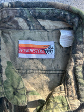 Load image into Gallery viewer, 90’s Winchester Trebark Camo Chamois | Size Medium 23x26 | Made in USA