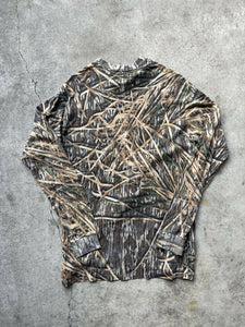 Vintage MossyOak Shadow Grass Camo Longsleeve Shirt (M Tall)