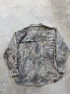 Vintage MossyOak Fieldstaff Brush Camo ButtonUp Shirt (2XL)